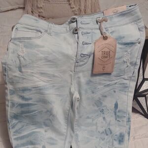 True Craft Light Blue Women's Skinny Ankle Jeans
